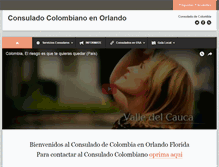 Tablet Screenshot of consuladocolombiano.net